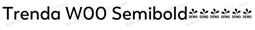 Trenda W00 Semibold字体转换